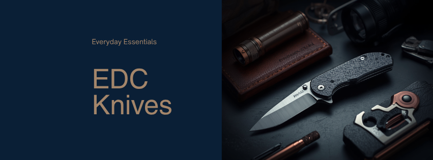Compact titanium folding knife with everyday carry accessories