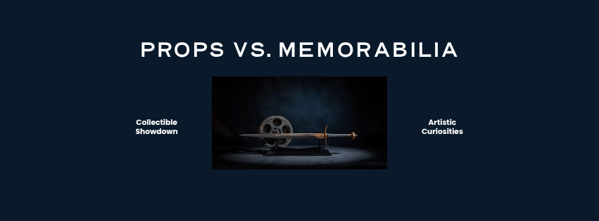 Film reel and prop sword display