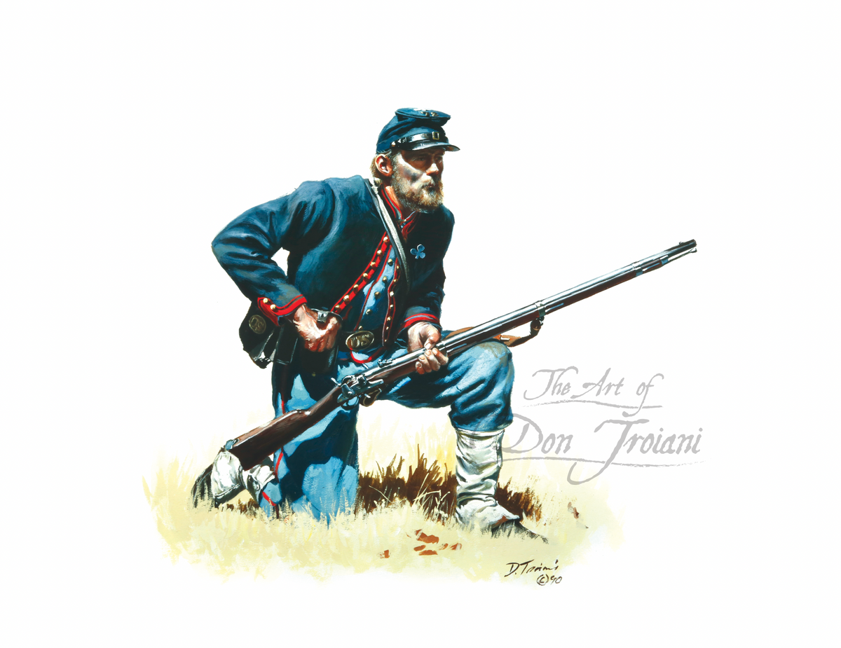 Don Troiani print of the 72nd Pennsylvania Volunteers, Baxter Zouaves, at Gettysburg, 1863