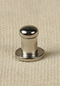 Button Rivet 5x, 7,6 x 4,5mm, M3, Brass/Nickel