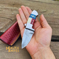 Premium EDC Flag Handle Skinner Knife - Compact, Durable & Razor-Sharp for Outdoor Enthusiasts-0025