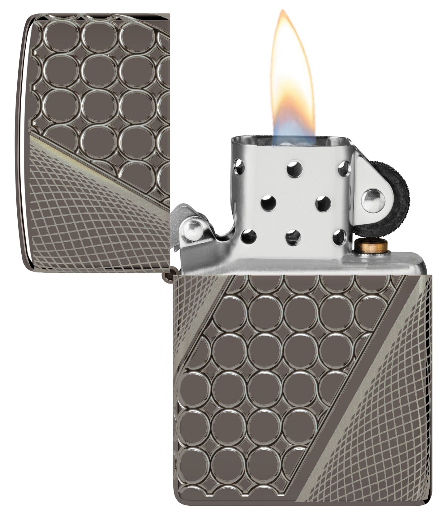 Zippo Armor Deep Dots MultiCut 360°, Black Ice Lighter #46812