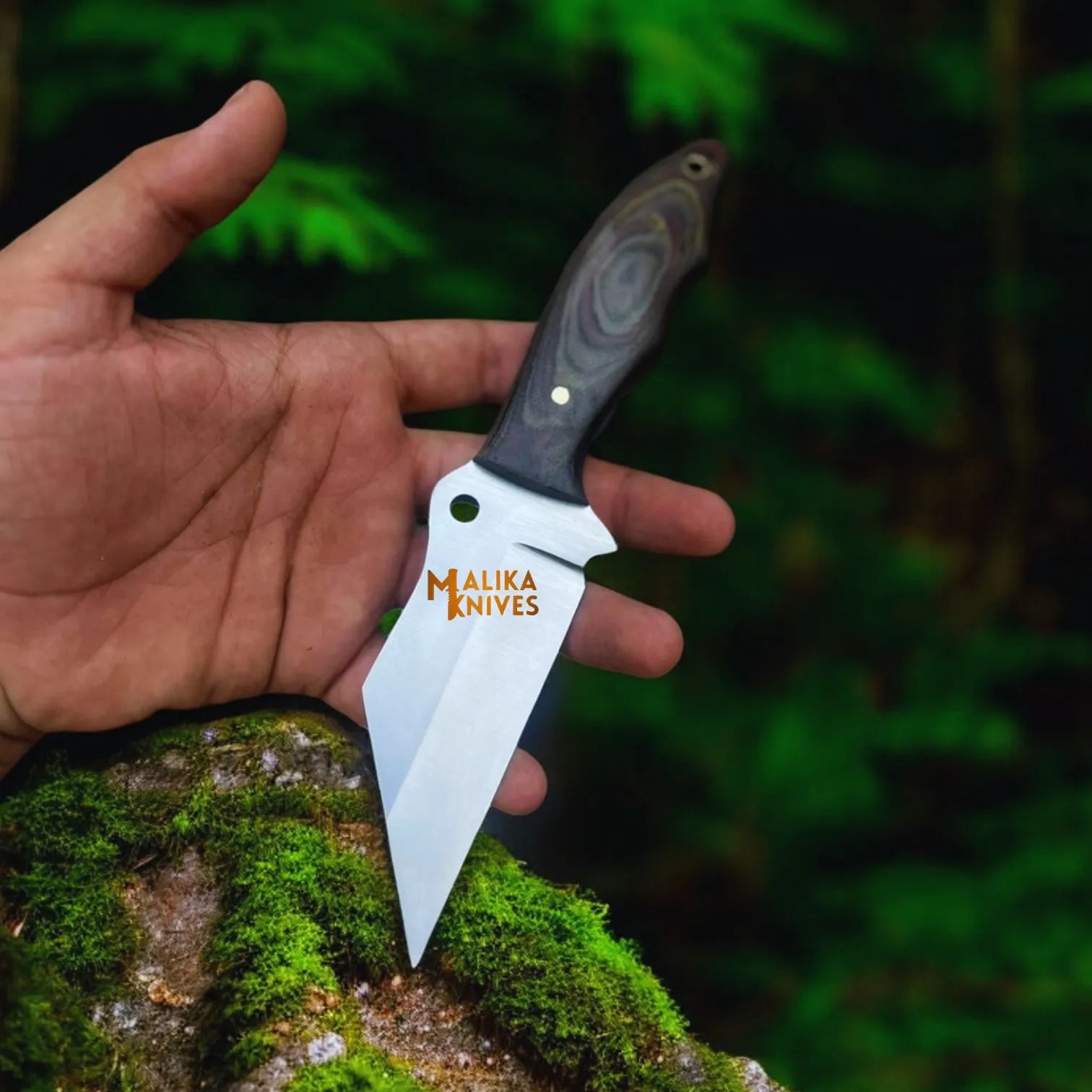 Compact D2 Hunting Knife | Fixed Blade with G10 Handle