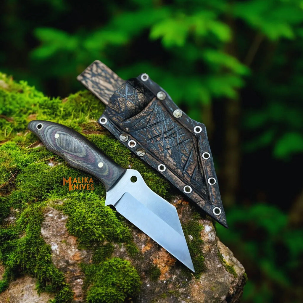 Compact D2 Hunting Knife | Fixed Blade with G10 Handle