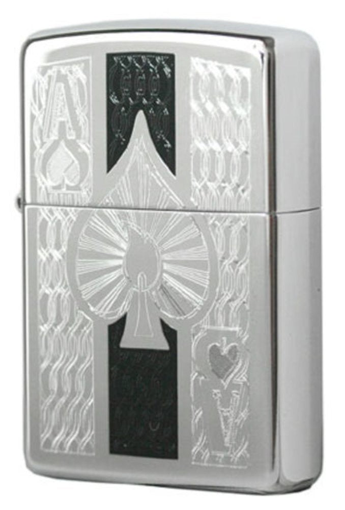 Zippo Ace, High Polish Chrome Lighter #24196