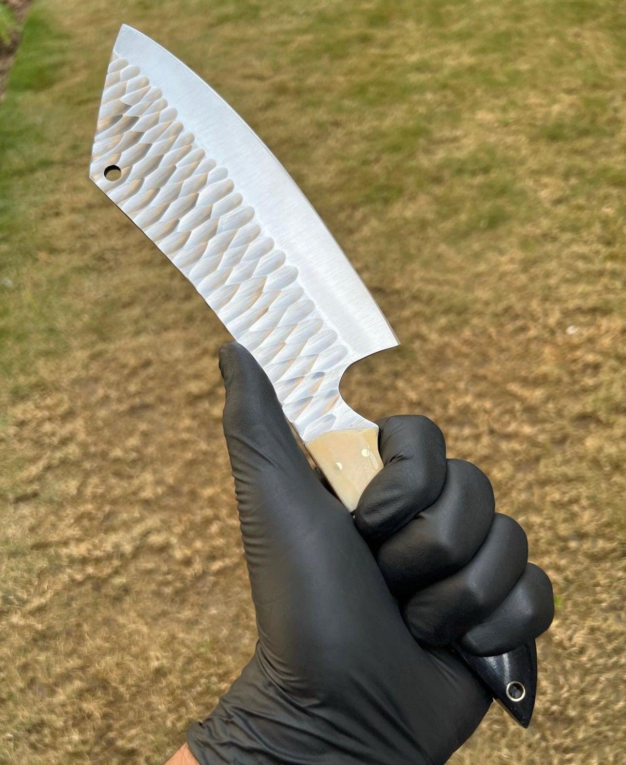 Custom Hand Forged D2 steel Cleaver Knife