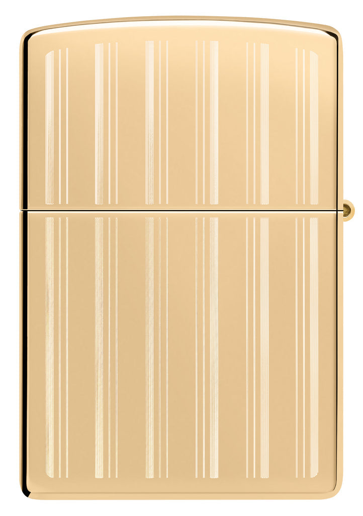 Zippo Classy Zippo Logo, High Polish Brass Lighter #46011