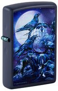 Zippo Carol Cavalaris Raven Dreams, Navy Matte Lighter #46746