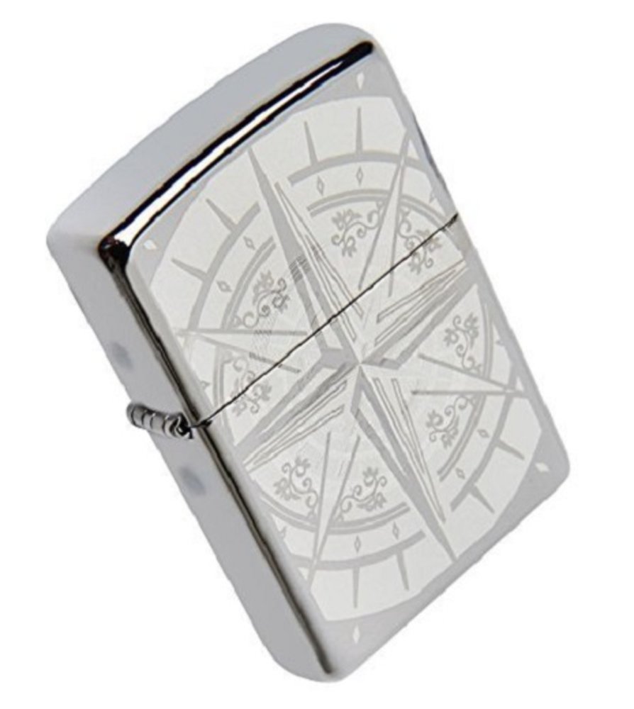 Zippo Exquisite Compass, Black Ice Lighter #29232