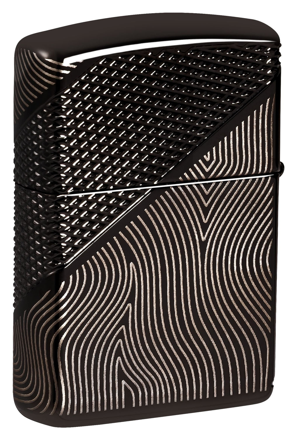 Zippo Armor Z Crystal, High Polish Black Lighter #46928