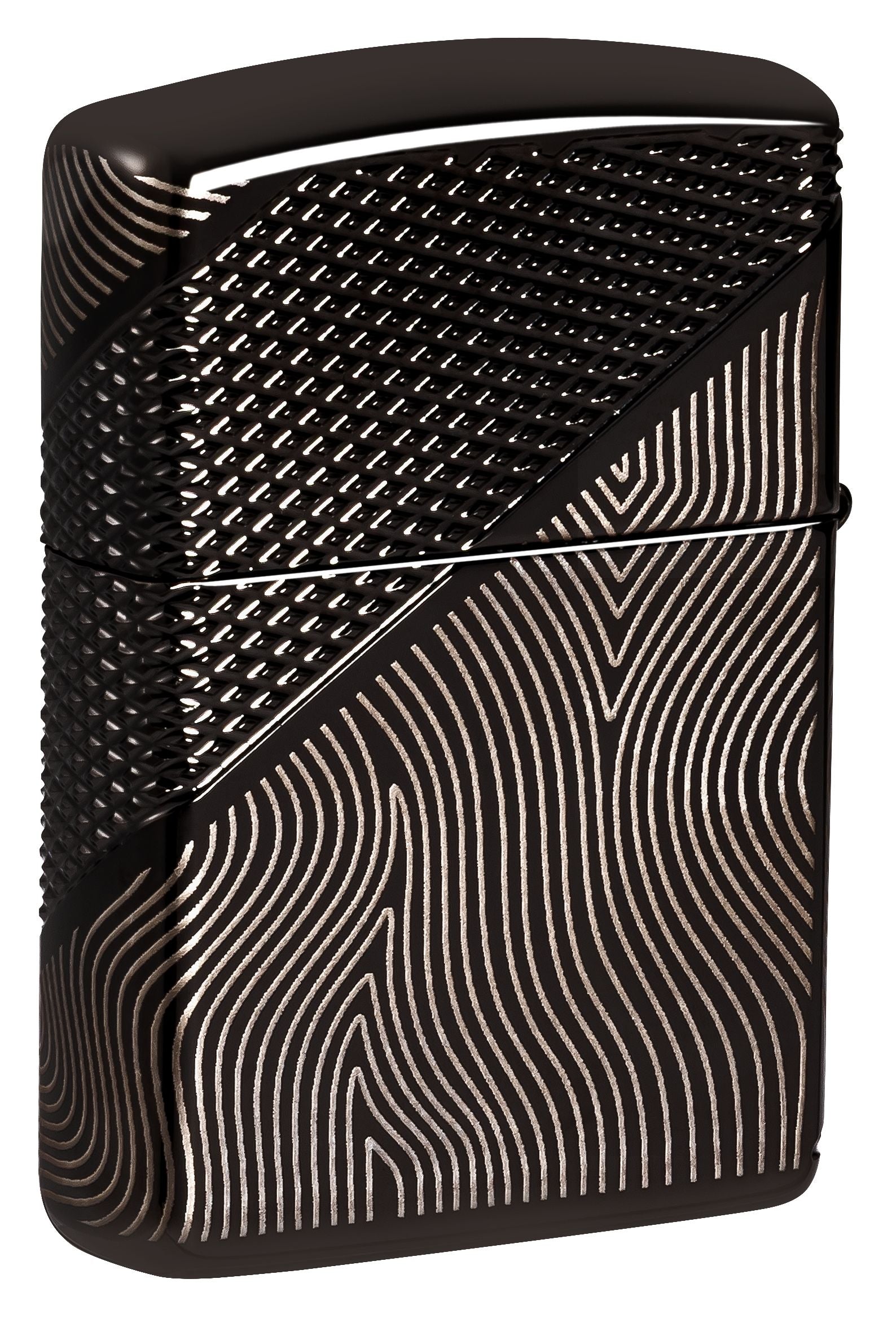 Zippo Armor Z Crystal, High Polish Black Lighter #46928