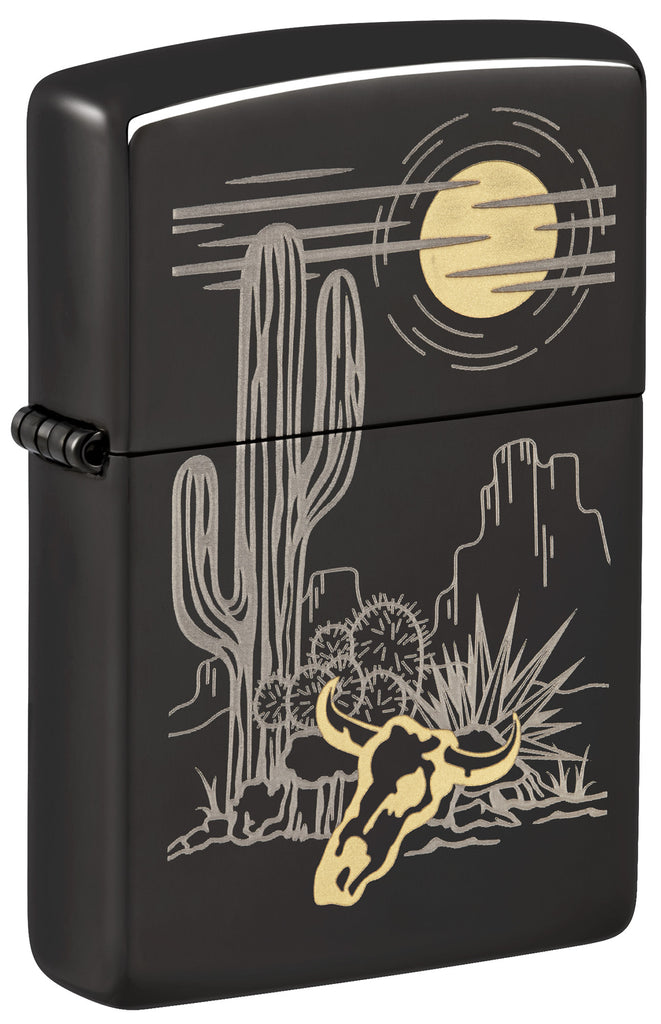 Zippo Western, High Polish Black Lighter #48968