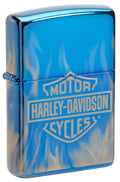 Zippo Harley-Davidson Motorcycles, High Polish Blue Lighter #49469