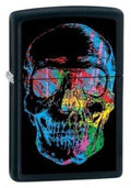 Zippo Colorful Skull, Black Matte Lighter #28042