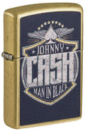 Zippo Johnny Cash Man in Black, Street Brass Lighter #47200