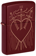 Zippo Three of Swords, Merlot Lighter #46723