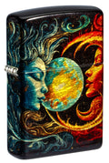 Zippo Spiritual Sun and Moon, 540° Tumbled Brass Fusion Lighter #46563