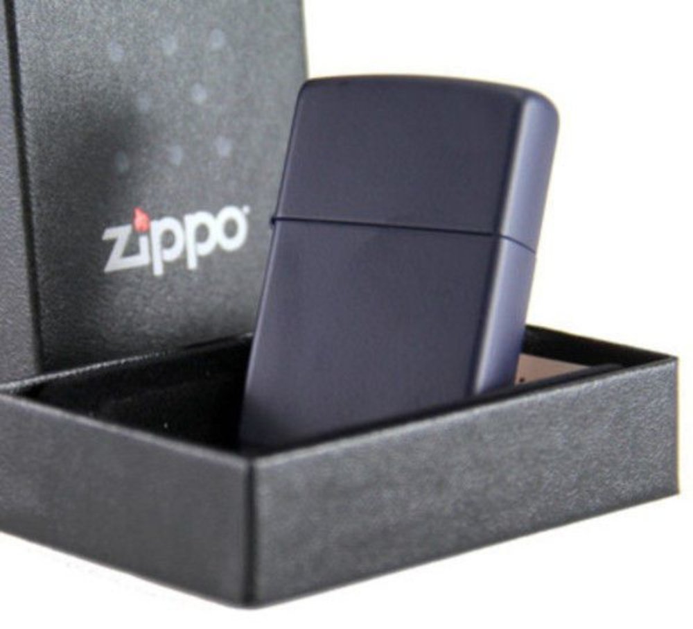 Zippo Classic Navy Blue Matte Lighter #239