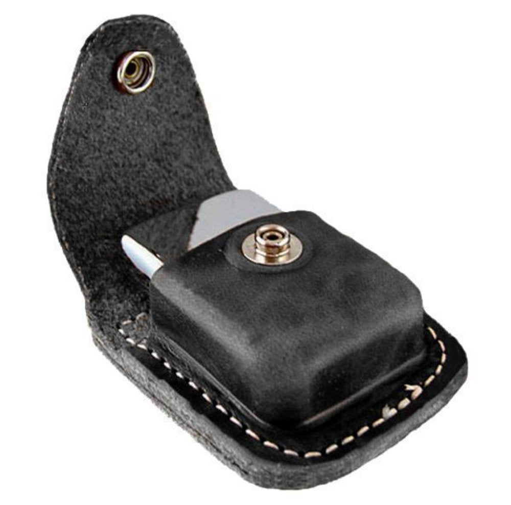 Zippo Belt Loop Leather Pouch For Zippo Lighters #LPLBK