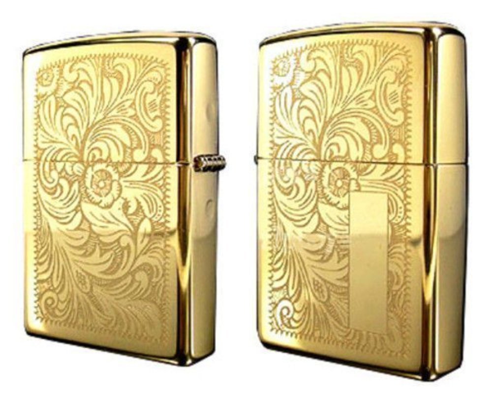 Zippo Venetian, High Polish Brass Lighter #352B