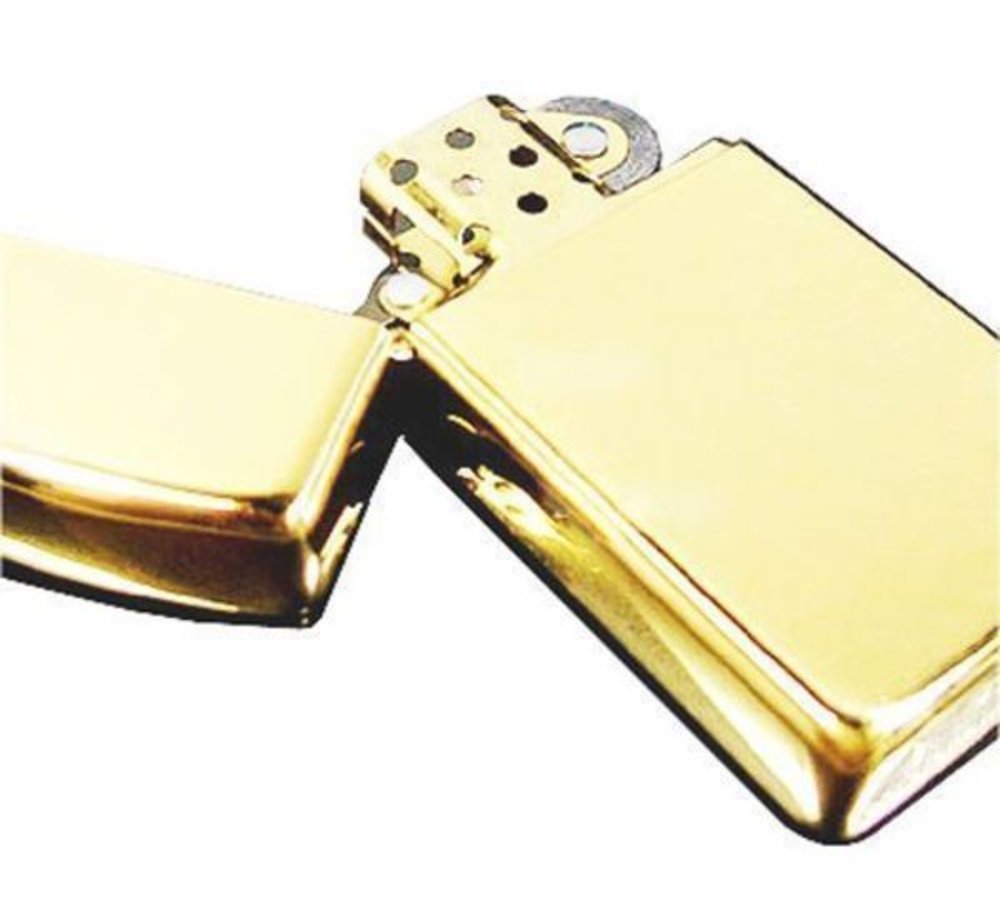 Zippo Slim High Polish, Solid Brass Lighter #1654B