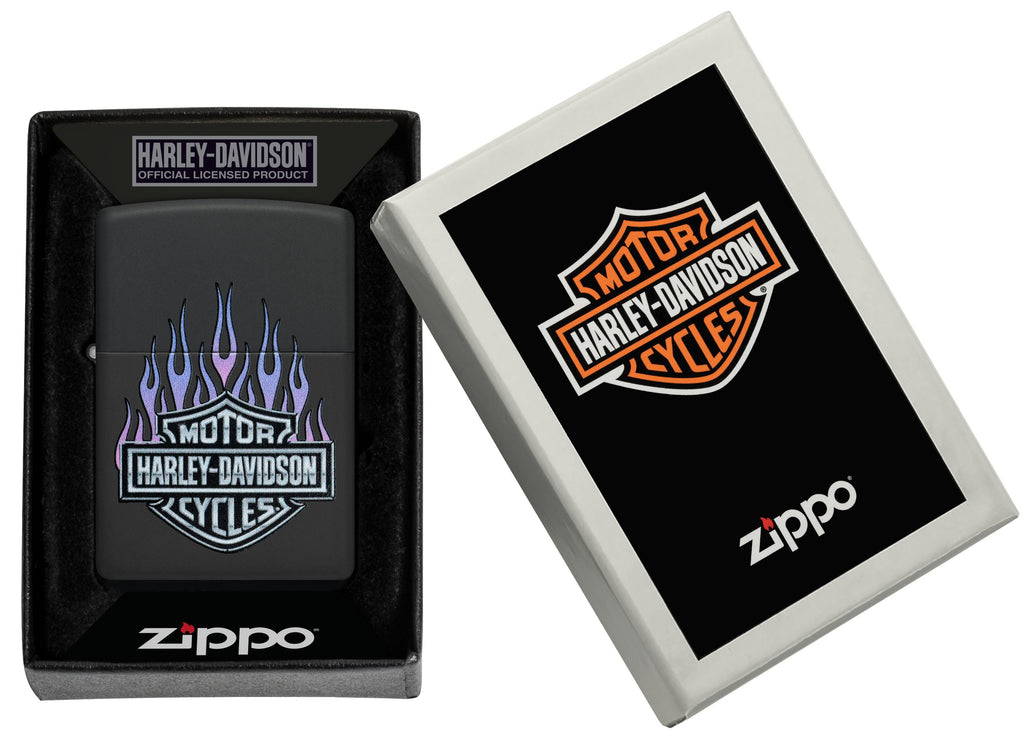 Zippo Harley-Davidson, Black Matte Lighter #46677