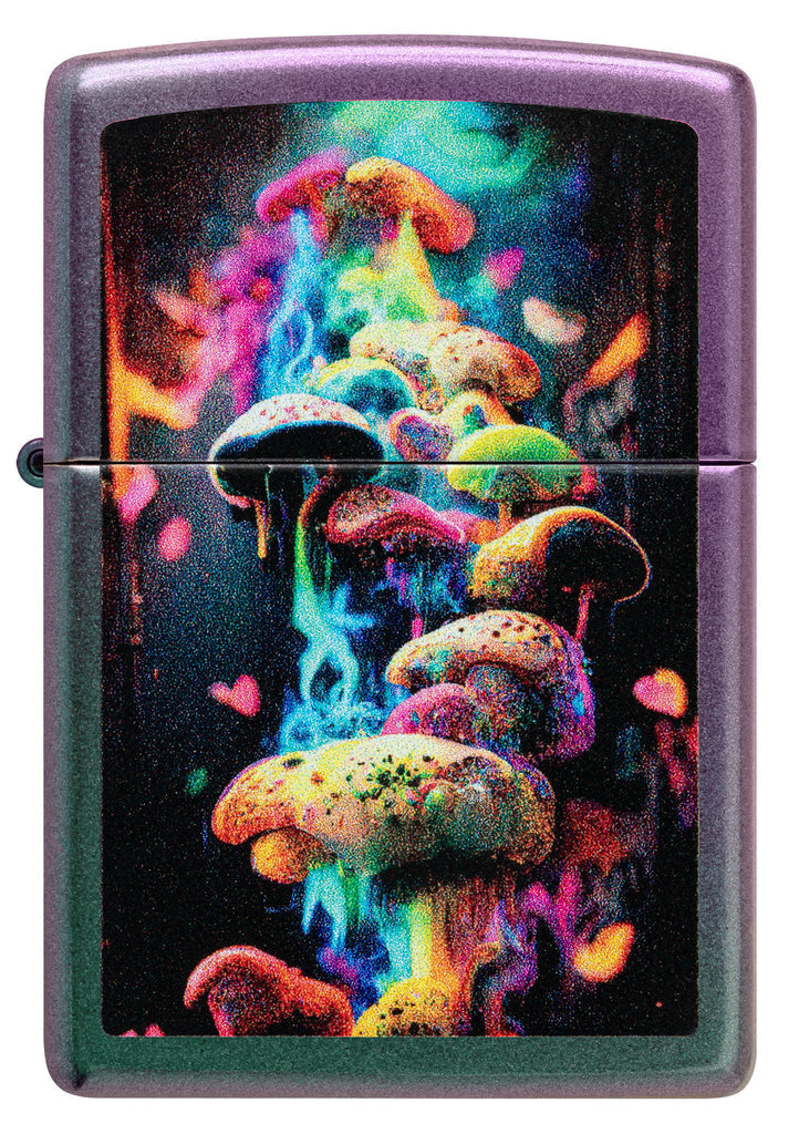 Zippo Mushrooms, Iridescent Lighter #48929