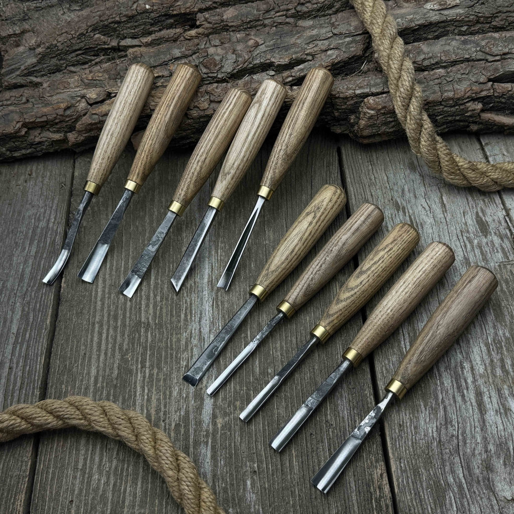 10-Piece Wood Carving Chisel & Gouge Set