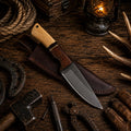 1095 Drop point Acid Wash Carbon Steel Fixed Blade survival Outdoor Camping Hunting Knife