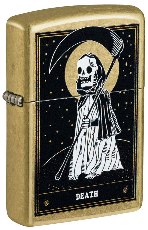 Zippo Death Card, Street Brass Lighter #46722