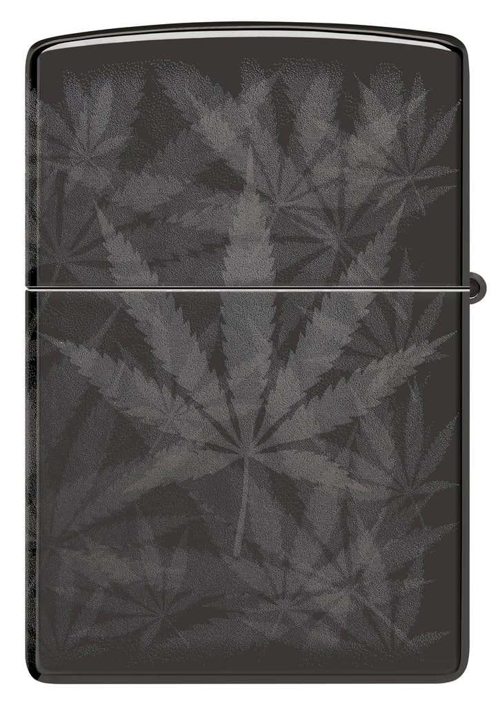 Zippo Cannabis 360°, High Polish Black Lighter #48924