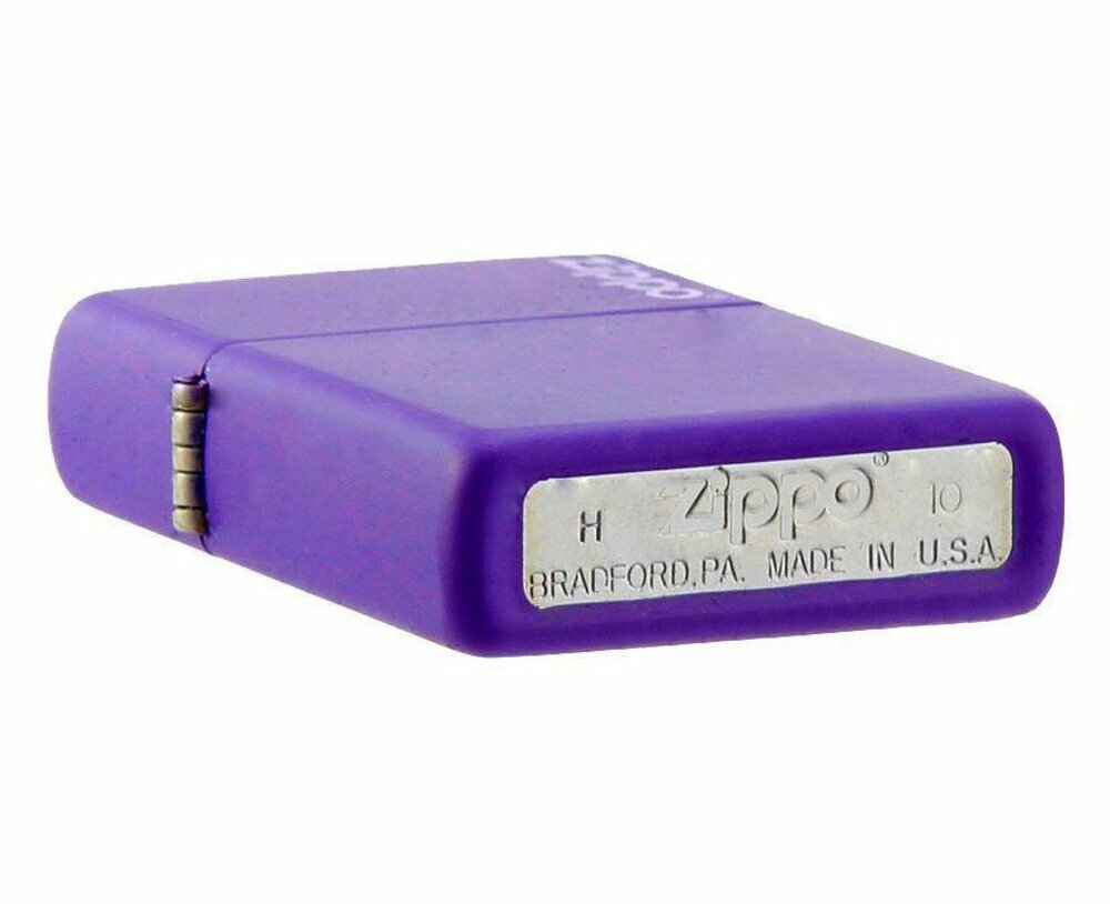Zippo Classic Purple Matte with Logo, Lighter #237ZL