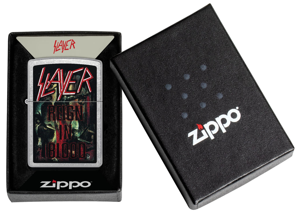 Zippo Slayer Reign In Blood, Street Chrome Lighter #47221