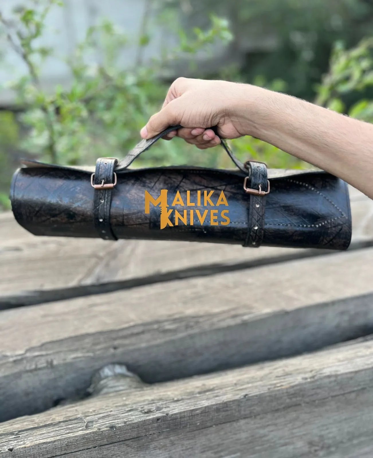 Malika Ultimate Kitchen Knife Set: Premium All-in-One Collection with Custom Leather Carrying Case - Perfect for Home Chefs & Culinary Enthusiasts-0204