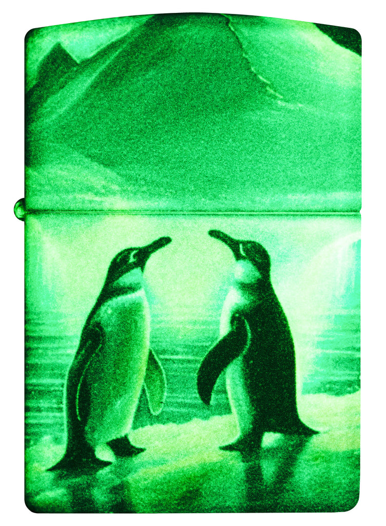 Zippo Penguin Glow-in-the-Dark, 540° Color Lighter #46014