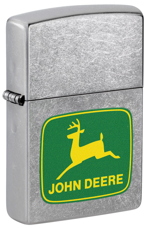 Zippo John Deere Leaping Deer, Street Chrome Lighter #46764