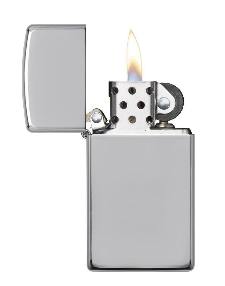 Zippo Slim High Polish Chrome Lighter #1606