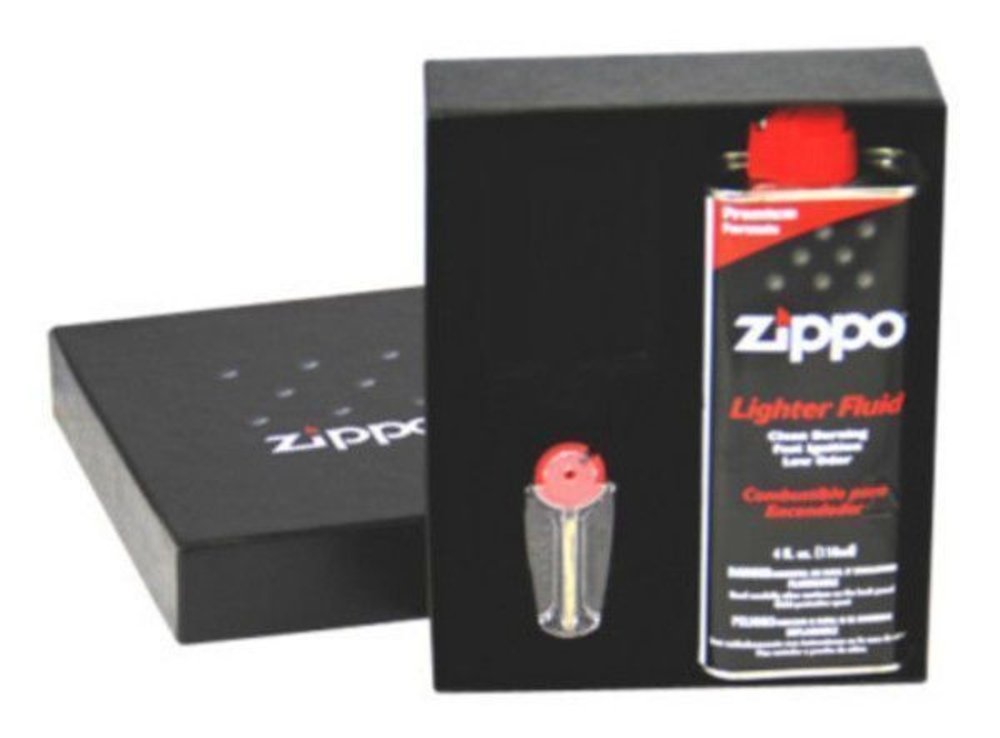 Zippo Lighter Fuel + Flints Kit Gift Box Lighter, For Regular Windproof #50R