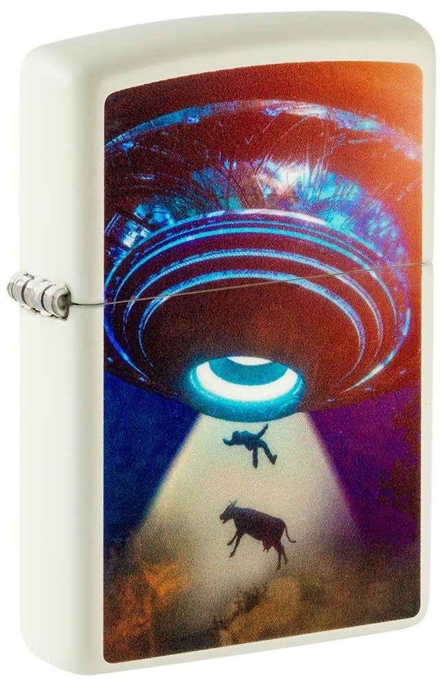 Zippo UFO Alien Abduction, Glow-in-the-Dark Lighter #49838