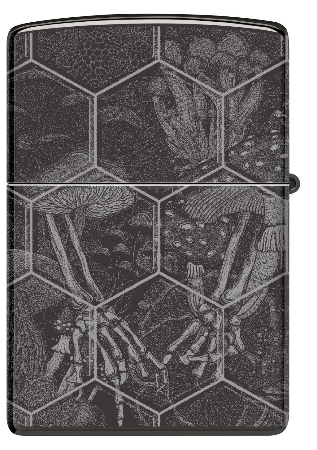 Zippo Trippy Skull 360°, High Polish Black Lighter #46425
