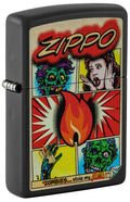 Zippo Comic Zombies, Black Matte Lighter #46229