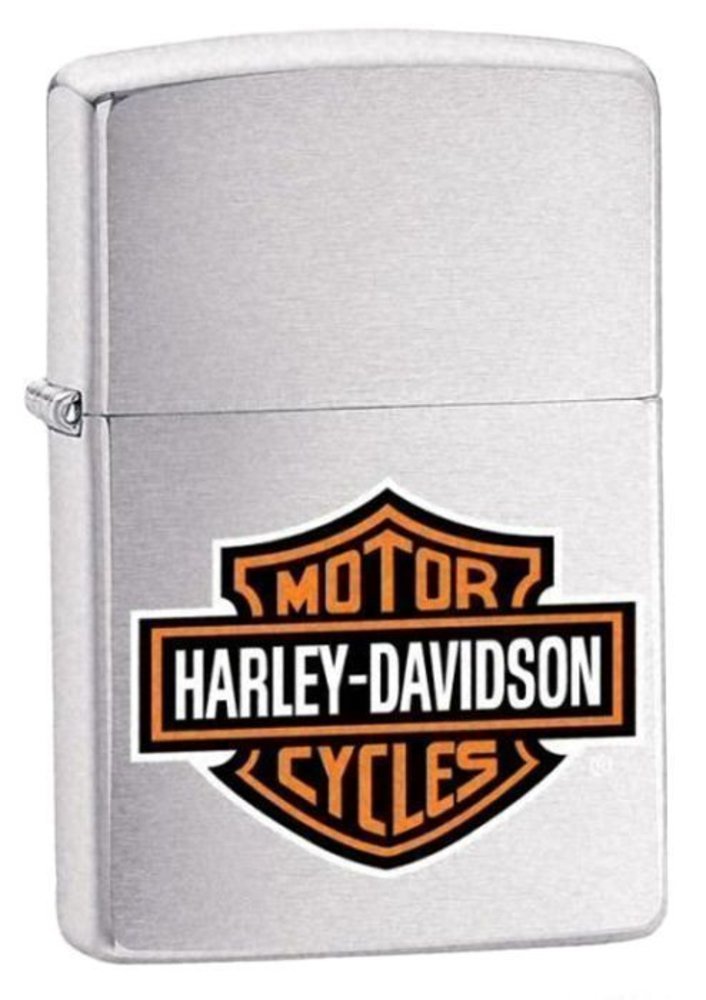 Zippo Harley-Davidson & Leather Pouch Gift Set #LPGS-LPLBK-200HD.H252