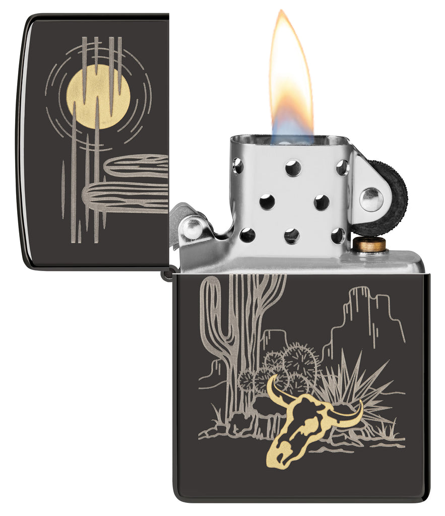 Zippo Western, High Polish Black Lighter #48968