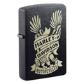 Zippo Harley-Davidson, Black Matte Lighter #49826