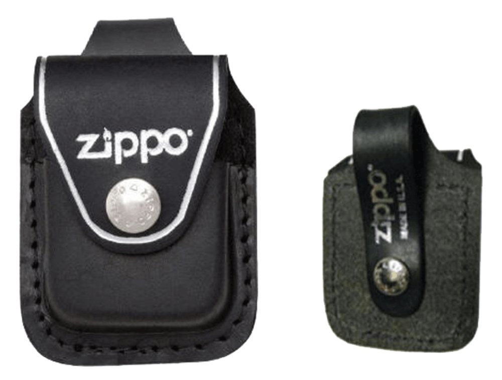 Zippo Belt Loop Leather Pouch, Gift Set #LPGS-LPLBK