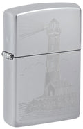 Zippo Lighthouse, High Polish Chrome Lighter #46725