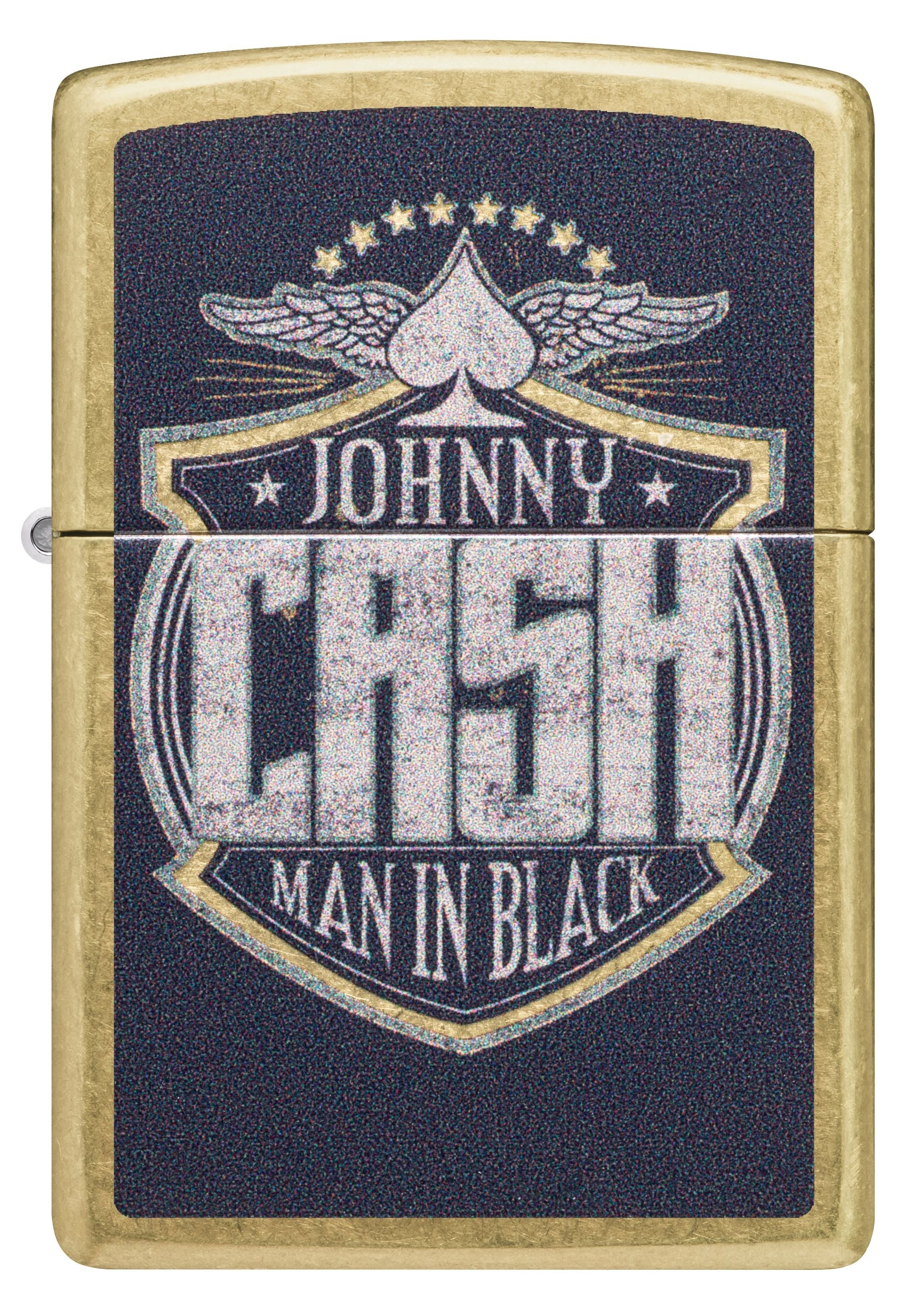 Zippo Johnny Cash Man in Black, Street Brass Lighter #47200