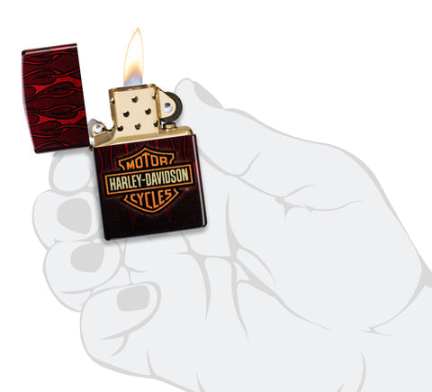 Zippo Harley-Davidson Motorcycles Logo, 540° Fusion Lighter #48994