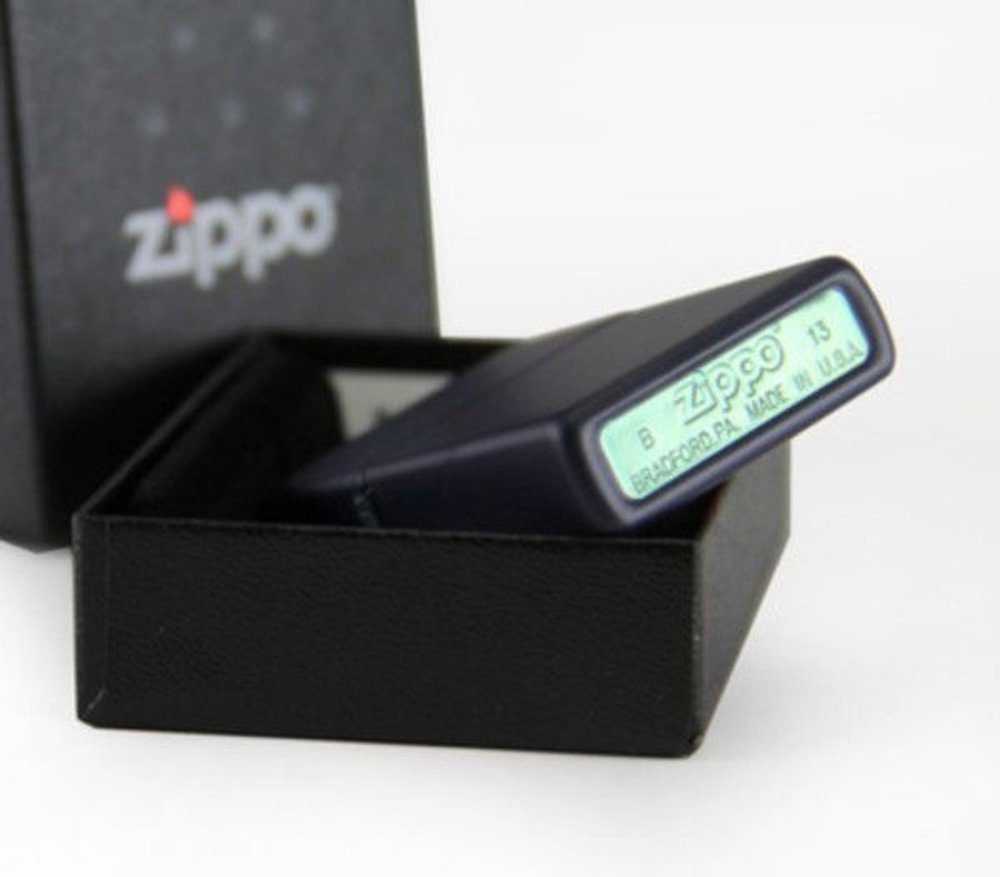 Zippo Classic Navy Blue Matte Lighter #239