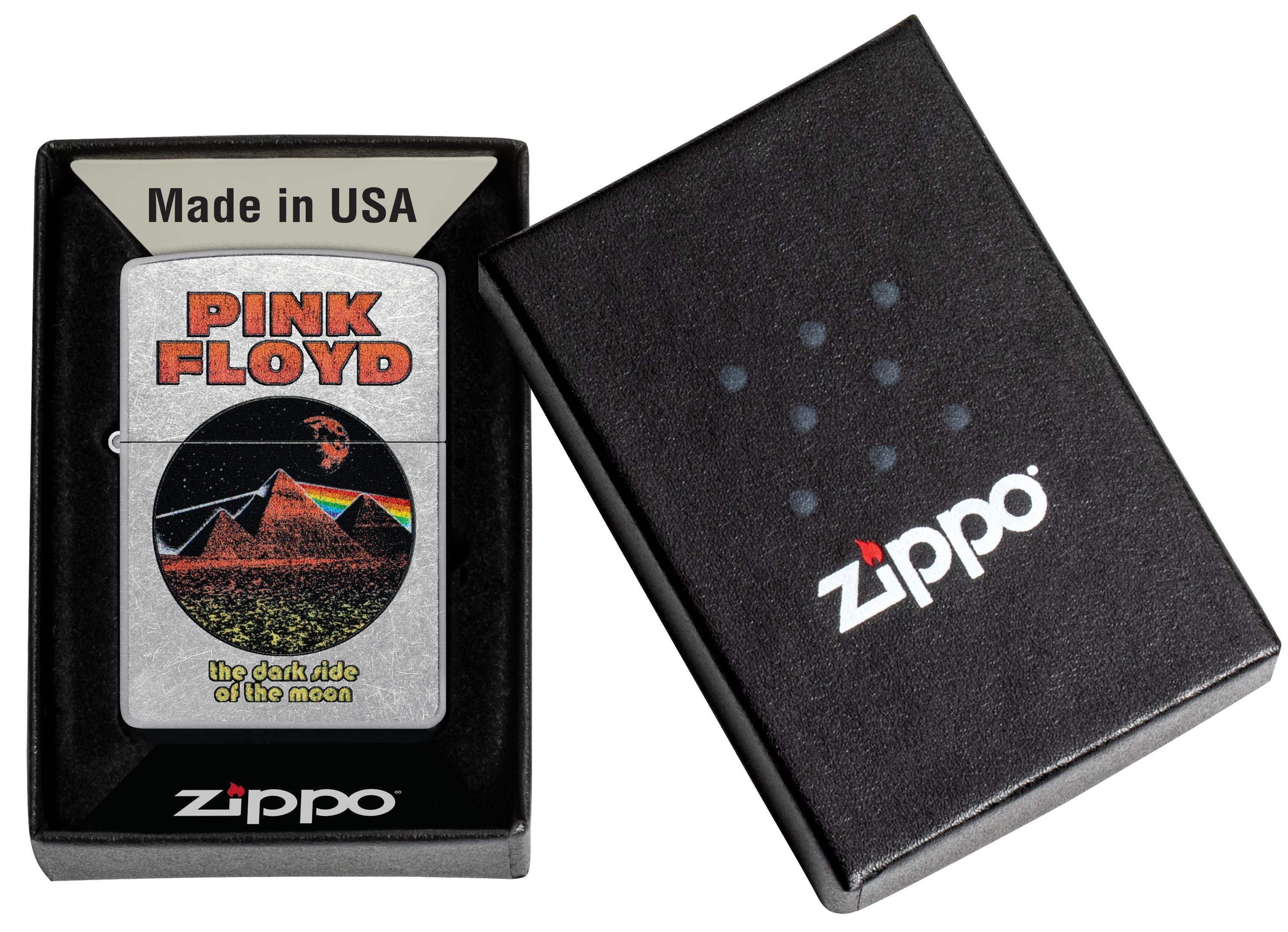 Zippo Pink Floyd Dark Side Moon, Street Chrome Lighter #47239